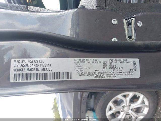 Продажа на аукционе авто 2024 Jeep Compass Sport 4x4, vin: 3C4NJDAN4RT175114, номер лота: 44727215
