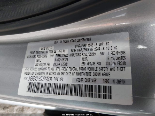 JM3KE4DY8G0619304 Mazda Cx-5 Grand Touring