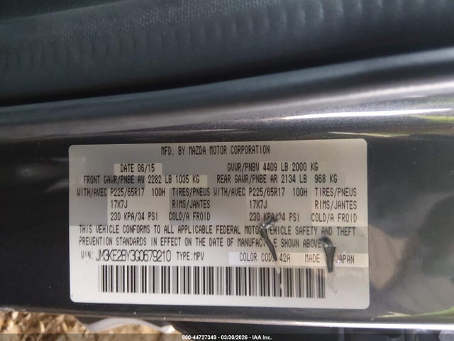 2016 MAZDA CX-5 JM3KE2BY3G0679210 Photo 8