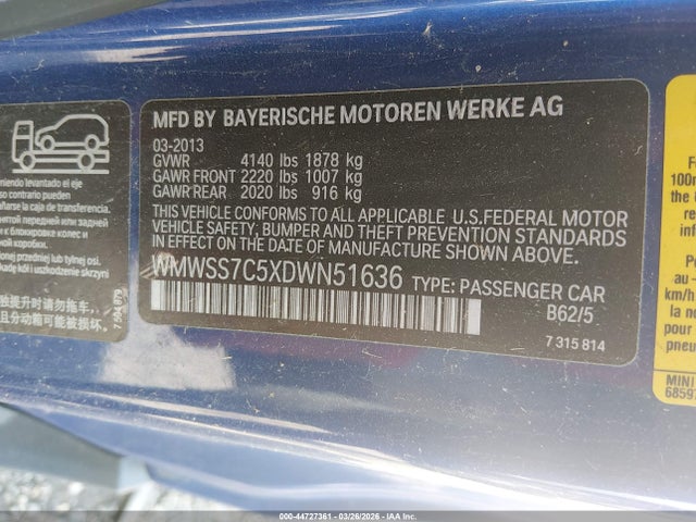 2013 MINI PACEMAN WMWSS7C5XDWN51636 Photo 8