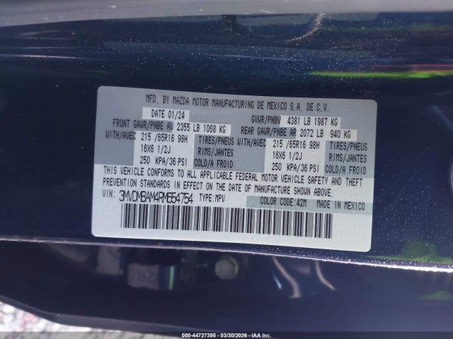 3MVDMBAM4RM654754 Mazda Cx-30 2.5 S