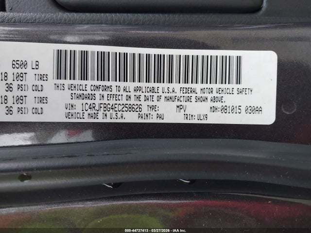 2014 JEEP GRAND CHEROKEE 1C4RJFBG4EC258626 Photo 8