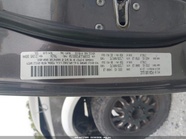 2015 Ram 3500 Laramie მანქანა იყიდება აუქციონზე, vin: 3C63RRJL9FG565150, აუქციონის ნომერი: 44727485