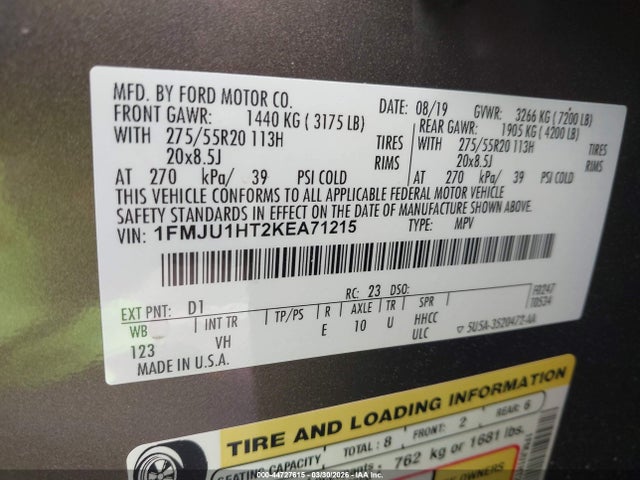 Ford Expedition Xlt 2019 1FMJU1HT2KEA71215 Image 9