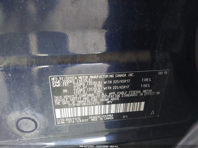 Toyota Rav4 Xle 2019 2T3P1RFV8KC054312 Image 9