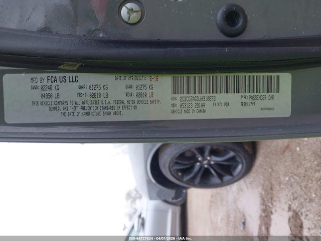 Aukcja sprzedaży 2018 Dodge Challenger Sxt, vin: 2C3CDZAG3JH310873, numer aukcji: 44727624