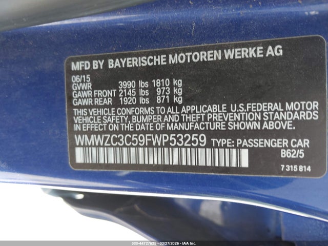 2015 MINI COUNTRYMAN WMWZC3C59FWP53259 Photo 8