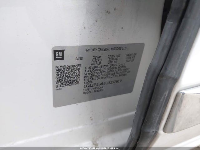 1G4ZP5SS5JU137519 Buick Lacrosse Essence