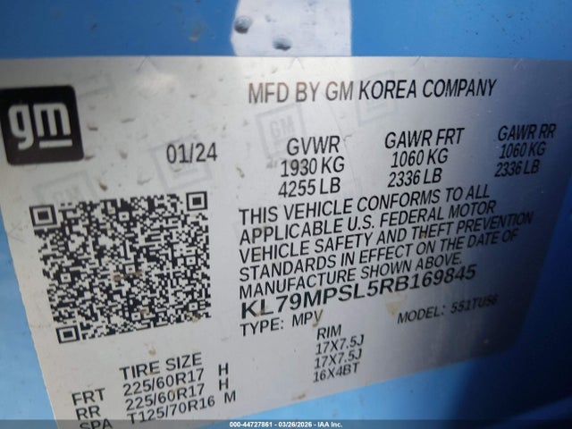 2024 CHEVROLET TRAILBLAZER KL79MPSL5RB169845 Photo 8