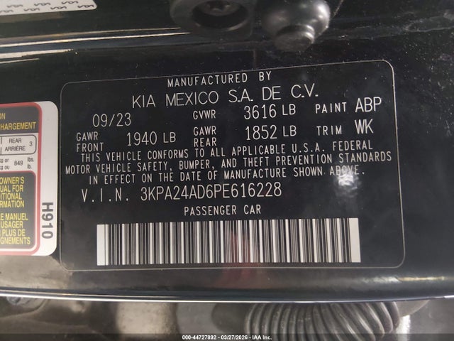 KIA RIO LX 2023 3KPA24AD6PE616228 Image 9