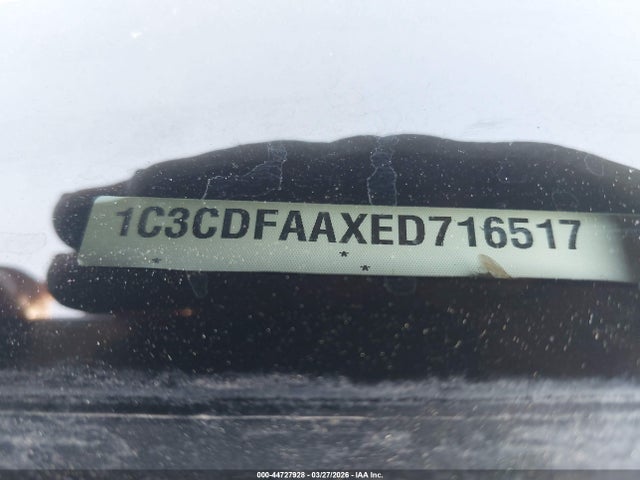 44727928 :رقم المزاد ، 1C3CDFAAXED716517 vin ، 2014 Dodge Dart Se مزاد بيع