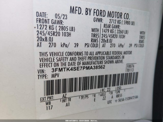 Ford Mustang Mach-e Gt 2023 3FMTK4SE7PMA38562 Image 9