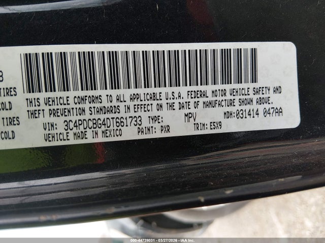 44728031 :رقم المزاد ، 3C4PDCBG4DT661733 vin ، 2013 Dodge Journey Sxt مزاد بيع