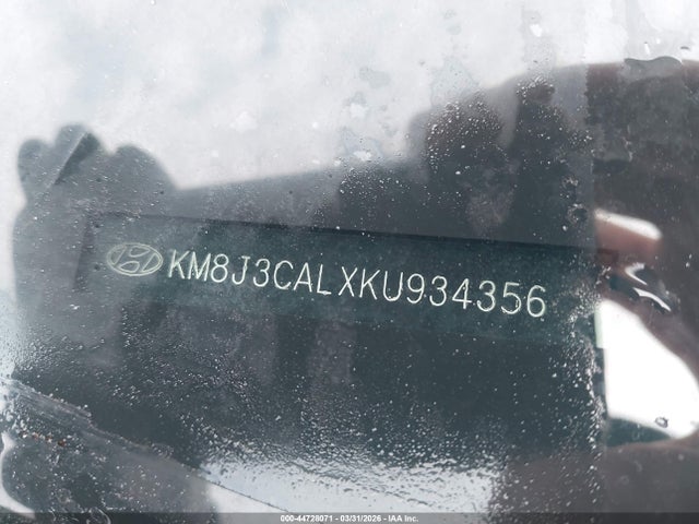 Aukcja sprzedaży 2019 Hyundai Tucson Sel, vin: KM8J3CALXKU934356, numer aukcji: 44728071