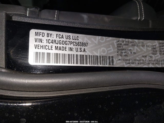 2023 JEEP GRAND CHEROKEE 1C4RJGDG7PC563897 Photo 8