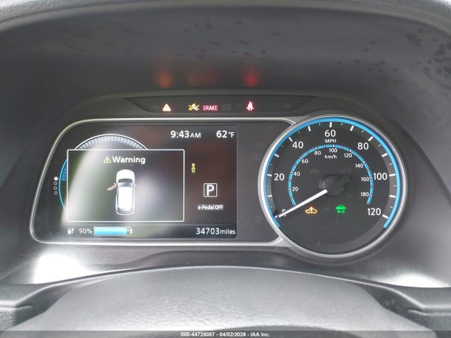 2023 Nissan Leaf S 40 Kwh მანქანა იყიდება აუქციონზე, vin: 1N4AZ1BV0PC561967, აუქციონის ნომერი: 44728087
