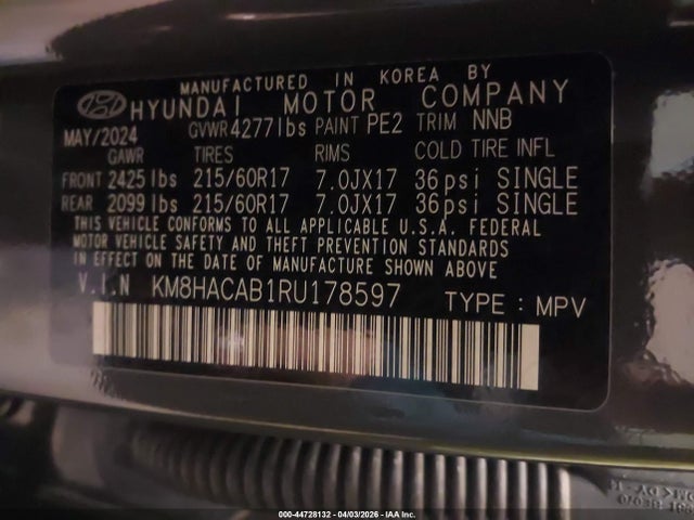 2024 HYUNDAI KONA KM8HACAB1RU178597 Photo 8