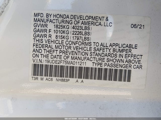 2021 ACURA ILX 19UDE2F75MA011211 Photo 8