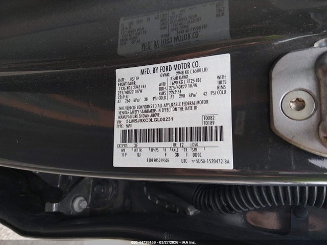 Lincoln Aviator Black Label 2020 5LM5J9XC0LGL00231 Image 9