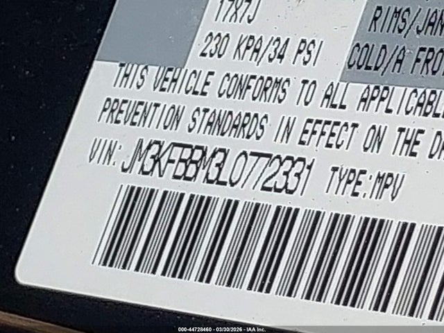 44728460 :رقم المزاد ، JM3KFBBM3L0772331 vin ، 2020 Mazda Cx-5 Sport مزاد بيع