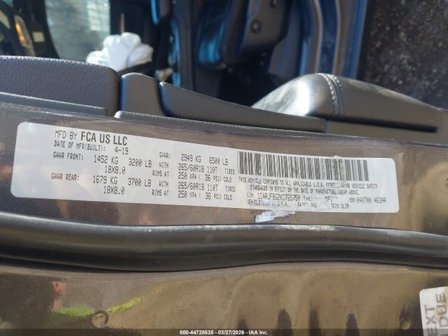 Продаж на аукціоні авто 2019 Jeep Grand Cherokee Limited 4x4, vin: 1C4RJFBG2KC725750, номер лоту: 44728535