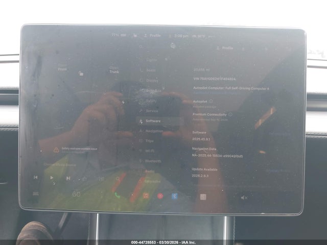 Продажа на аукционе авто 2026 Tesla Model Y, vin: 7SAYGDED6TF404804, номер лота: 44728553