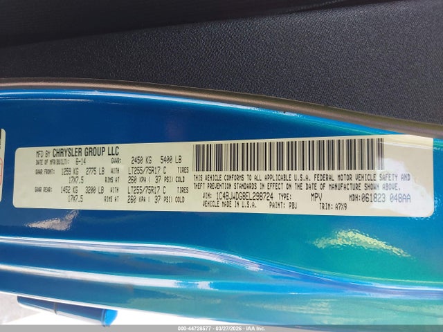 2014 JEEP WRANGLER UNLIMITED 1C4BJWDG8EL298724 Photo 8