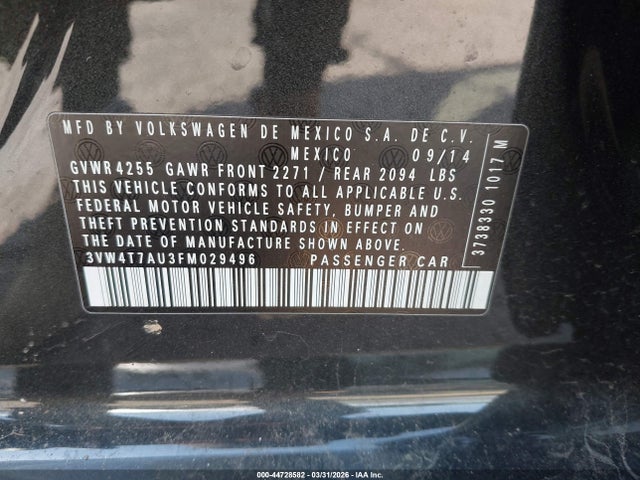 2015 VOLKSWAGEN GOLF GTI 3VW4T7AU3FM029496 Photo 8