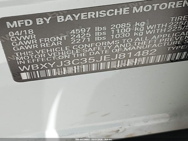 WBXYJ3C35JEJ81482 BMW X2 Sdrive28i