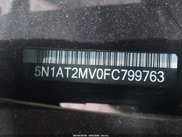 Продаж на аукціоні авто 2015 Nissan Rogue Sl, vin: 5N1AT2MV0FC799763, номер лоту: 44728758