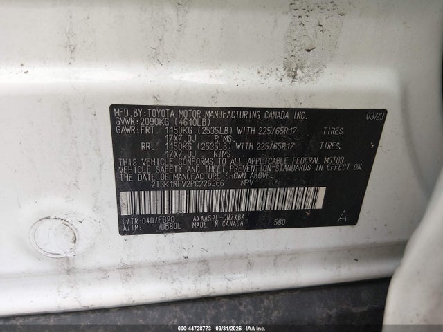 2023 TOYOTA RAV4 2T3K1RFV2PC226366 Photo 8