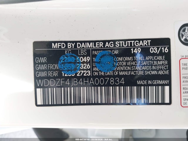 2017 MERCEDES-BENZ E 300 WDDZF4JB4HA007834 Photo 8