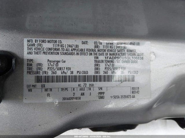 2016 FORD C-MAX ENERGI 1FADP5CU5GL106838 Photo 8