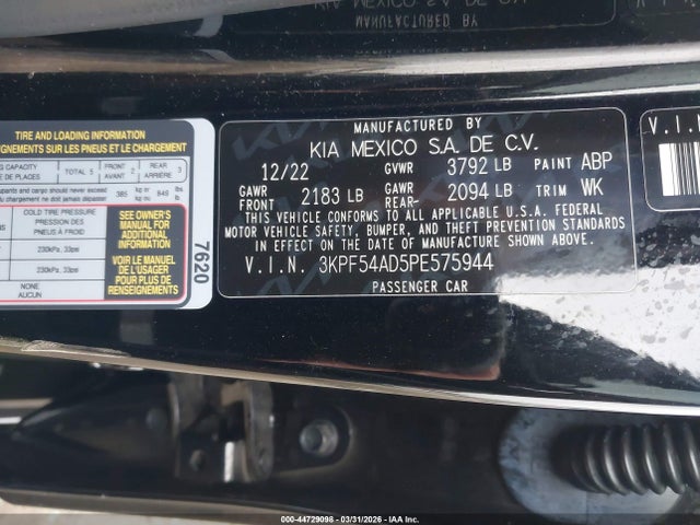 KIA Forte Gt-line 2023 3KPF54AD5PE575944 Image 9