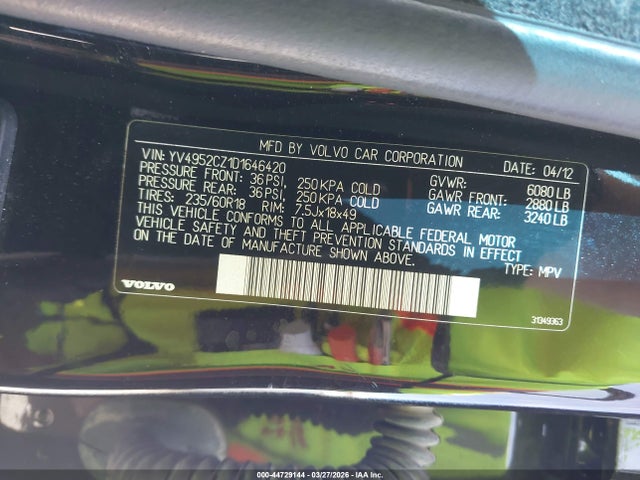 2013 VOLVO XC90 YV4952CZ1D1646420 Photo 8