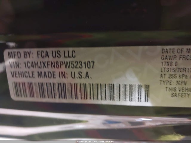 2023 JEEP WRANGLER 1C4HJXFN8PW523107 Photo 8