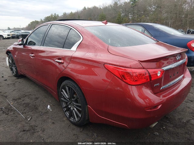 44729291 :رقم المزاد ، JN1FV7AR0GM451274 vin ، 2016 Infiniti Q50 3.0t Red Sport 400 مزاد بيع