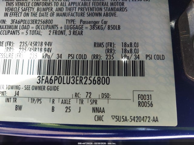Ford Fusion Hybrid Se 2014 3FA6P0LU3ER256800 Image 9