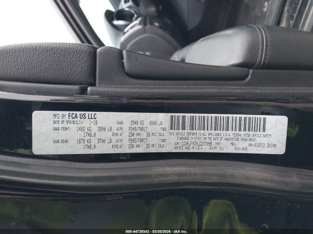 44729342 :رقم المزاد ، 1C4RJFAG9JC277099 vin ، 2018 Jeep Grand Cherokee Laredo 4x4 مزاد بيع