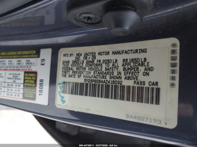 Aukcja sprzedaży 2010 Pontiac Vibe, vin: 5Y2SP6E84AZ418032, numer aukcji: 44729411