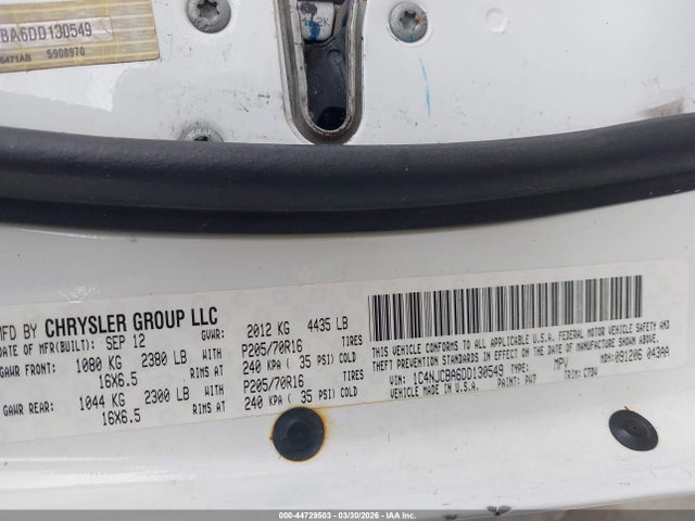 2013 JEEP COMPASS 1C4NJCBA6DD130549 Photo 8