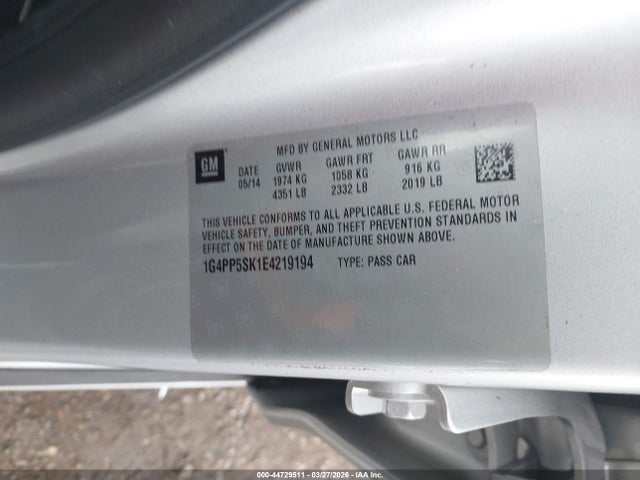 1G4PP5SK1E4219194 Buick Verano