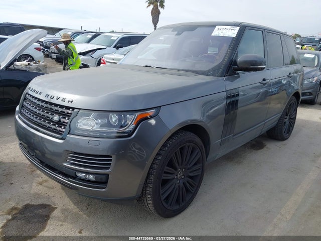 2016 Land Rover Range Rover 5.0l V8 Supercharged მანქანა იყიდება აუქციონზე, vin: SALGS2EF3GA305572, აუქციონის ნომერი: 44729569