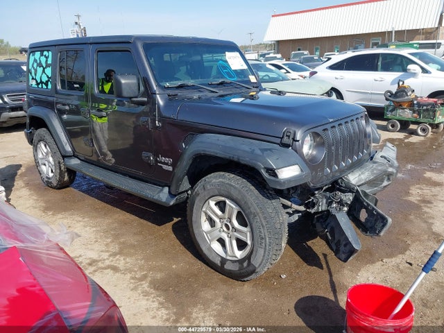 Продаж на аукціоні авто 2018 Jeep Wrangler Unlimited Sport S 4x4, vin: 1C4HJXDN2JW206109, номер лоту: 44729579