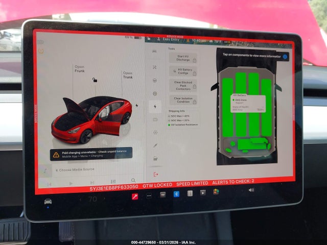 Продаж на аукціоні авто 2023 Tesla Model 3 Long Range Dual Motor All-wheel Drive, vin: 5YJ3E1EB8PF633050, номер лоту: 44729650