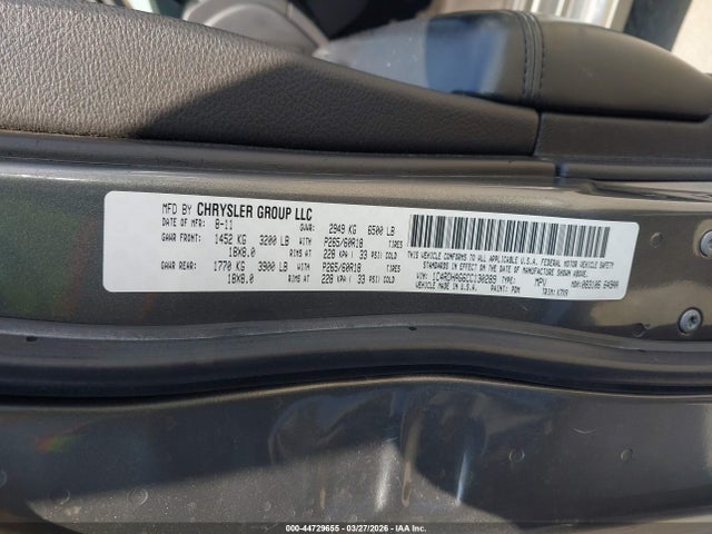 Продажа на аукционе авто 2012 Dodge Durango Sxt, vin: 1C4RDHAG6CC130289, номер лота: 44729655