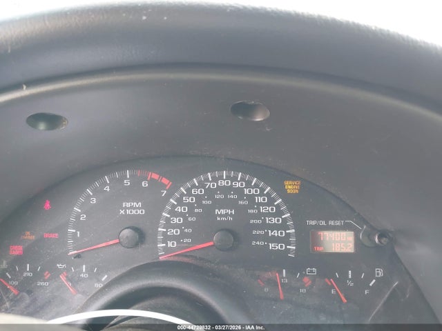 44729832 :رقم المزاد ، 2G1FP22G022107541 vin ، 2002 Chevrolet Camaro Police مزاد بيع