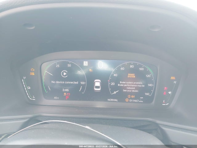 44729933 :رقم المزاد ، 1HGCY2F53SA017524 vin ، 2025 Honda Accord Hybrid Sport مزاد بيع