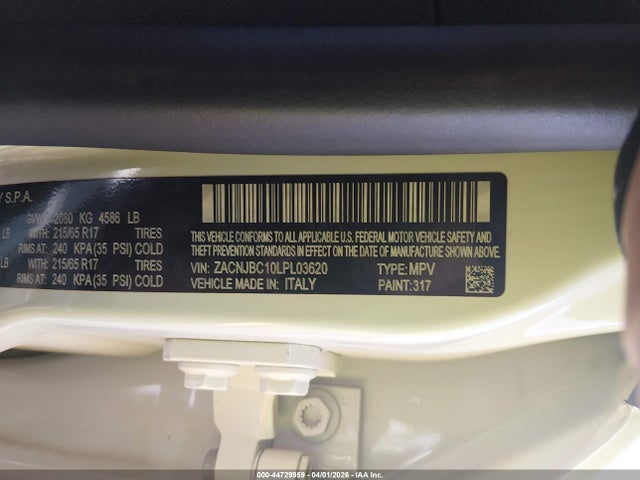 2020 JEEP RENEGADE ZACNJBC10LPL03620 Photo 8