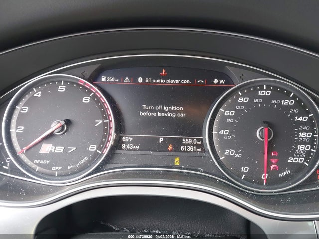 Aukcja sprzedaży 2016 Audi Rs 7 4.0t Prestige, vin: WUAW2AFC6GN902213, numer aukcji: 44730030